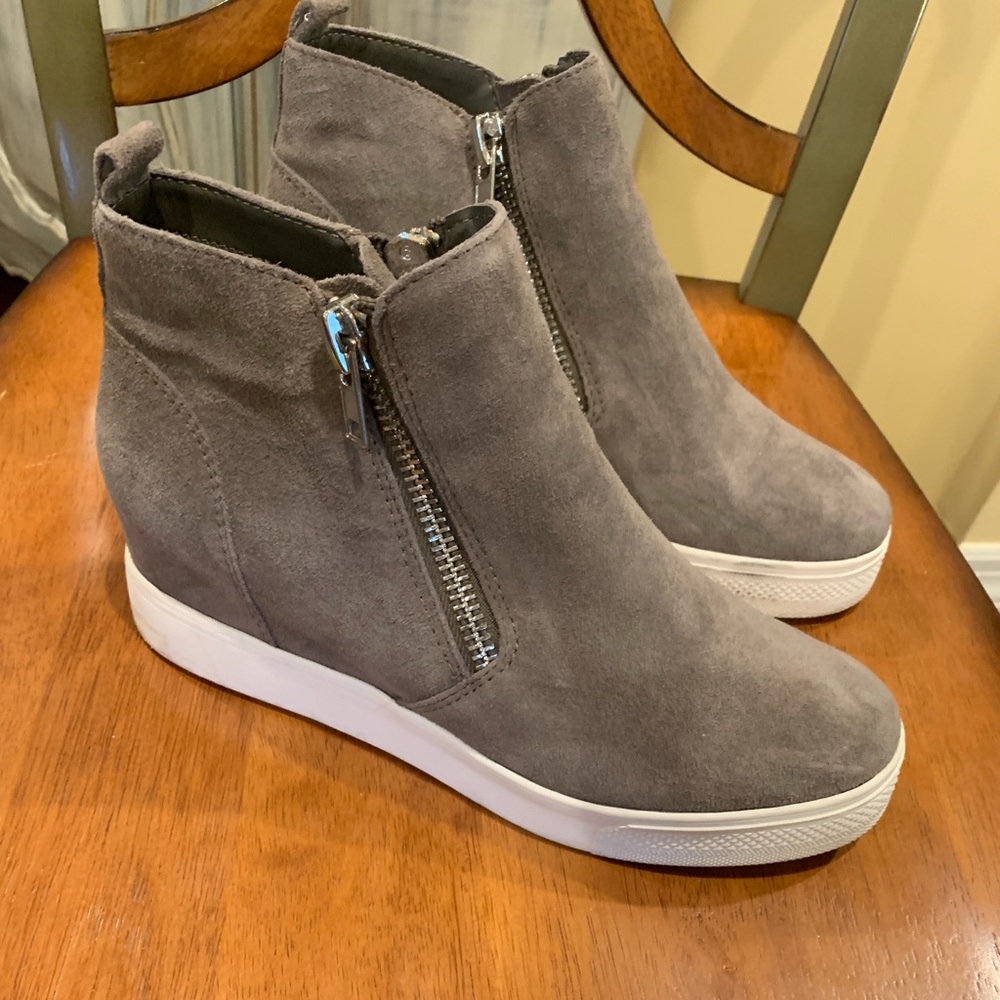 Steve Madden Wedgie sneakers Gray LIKE NEW